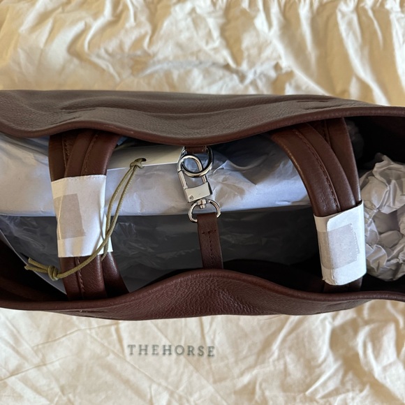 The Horse Teddy Tote Bag Leather in Coffee - Picture 3 of 5
